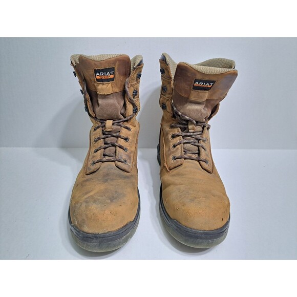 ARIAT Turbo 8" Waterproof Composite Toe Work Boot Men's 11.5 EE Leather WIDE - Picture 7 of 11